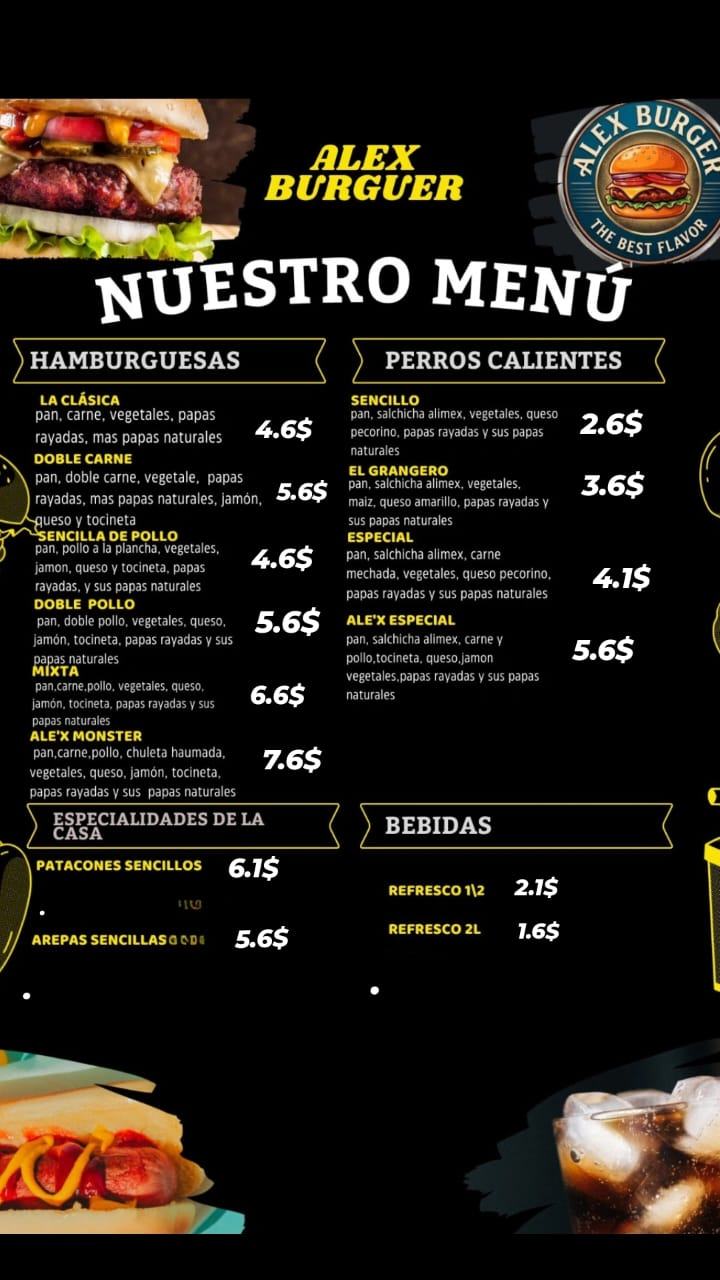 Disponible menu