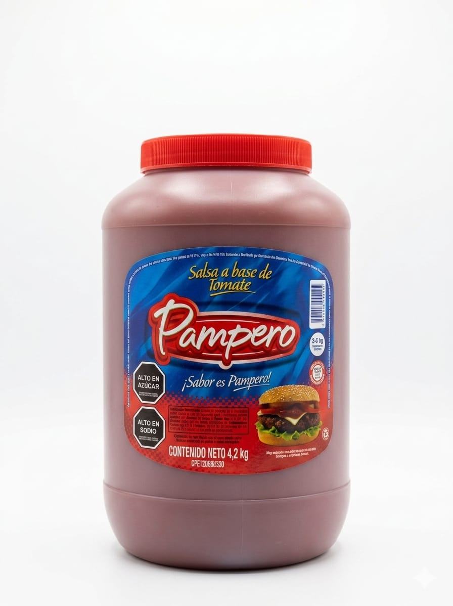Salsa de Tomate Pampero Galón 4.200 KG 