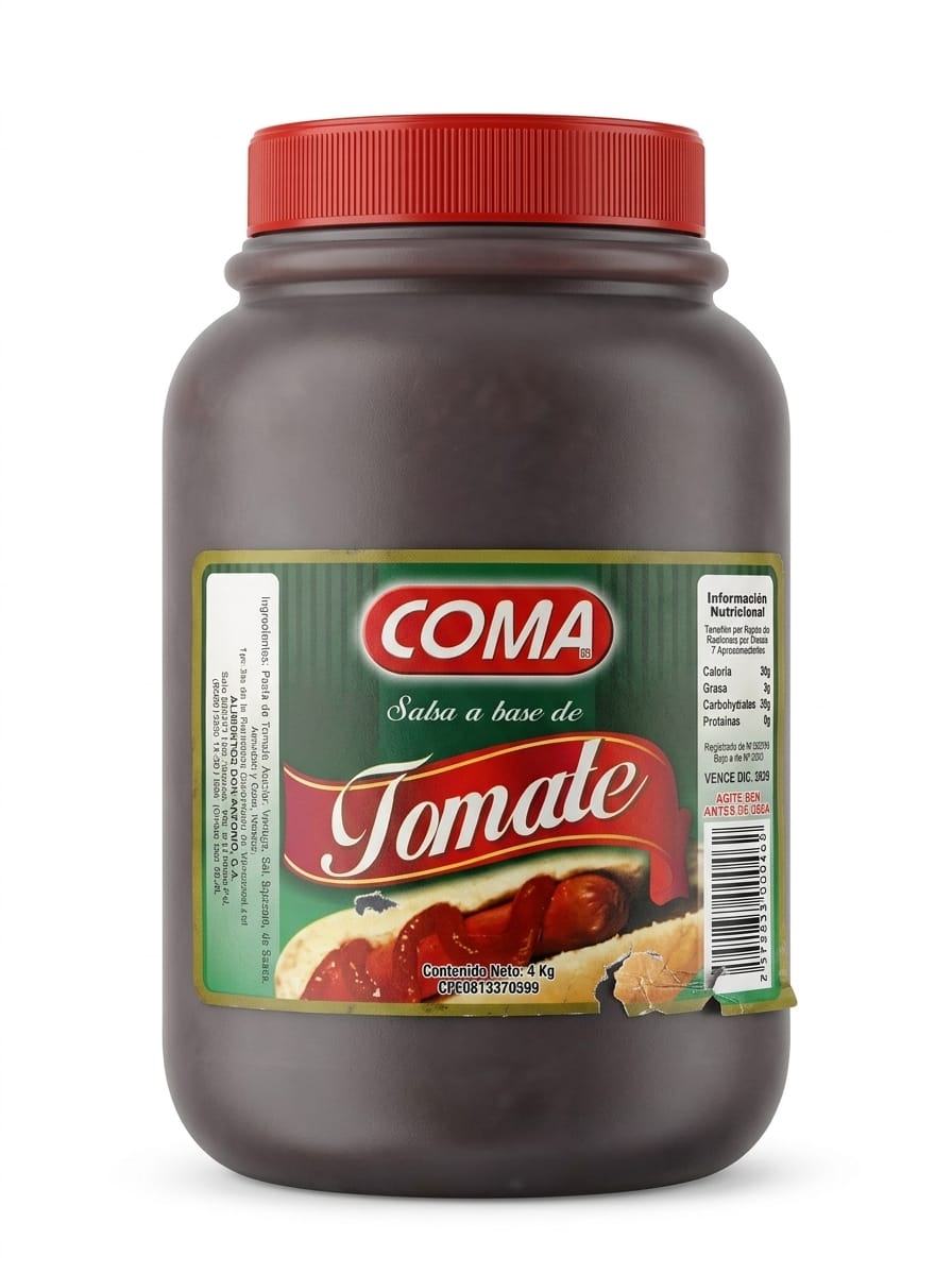 Salsa a Base de Tomate Coma 4 KG