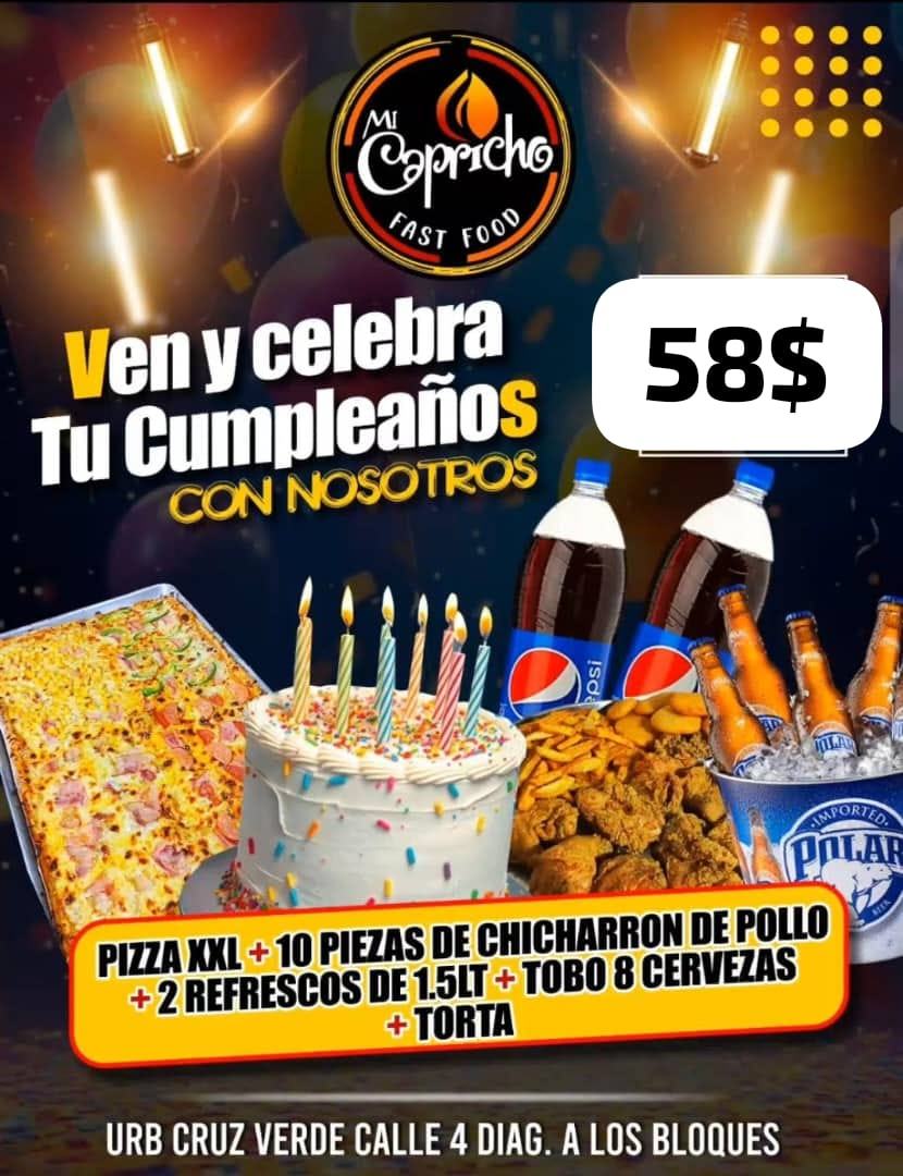Combo cumpleañero 