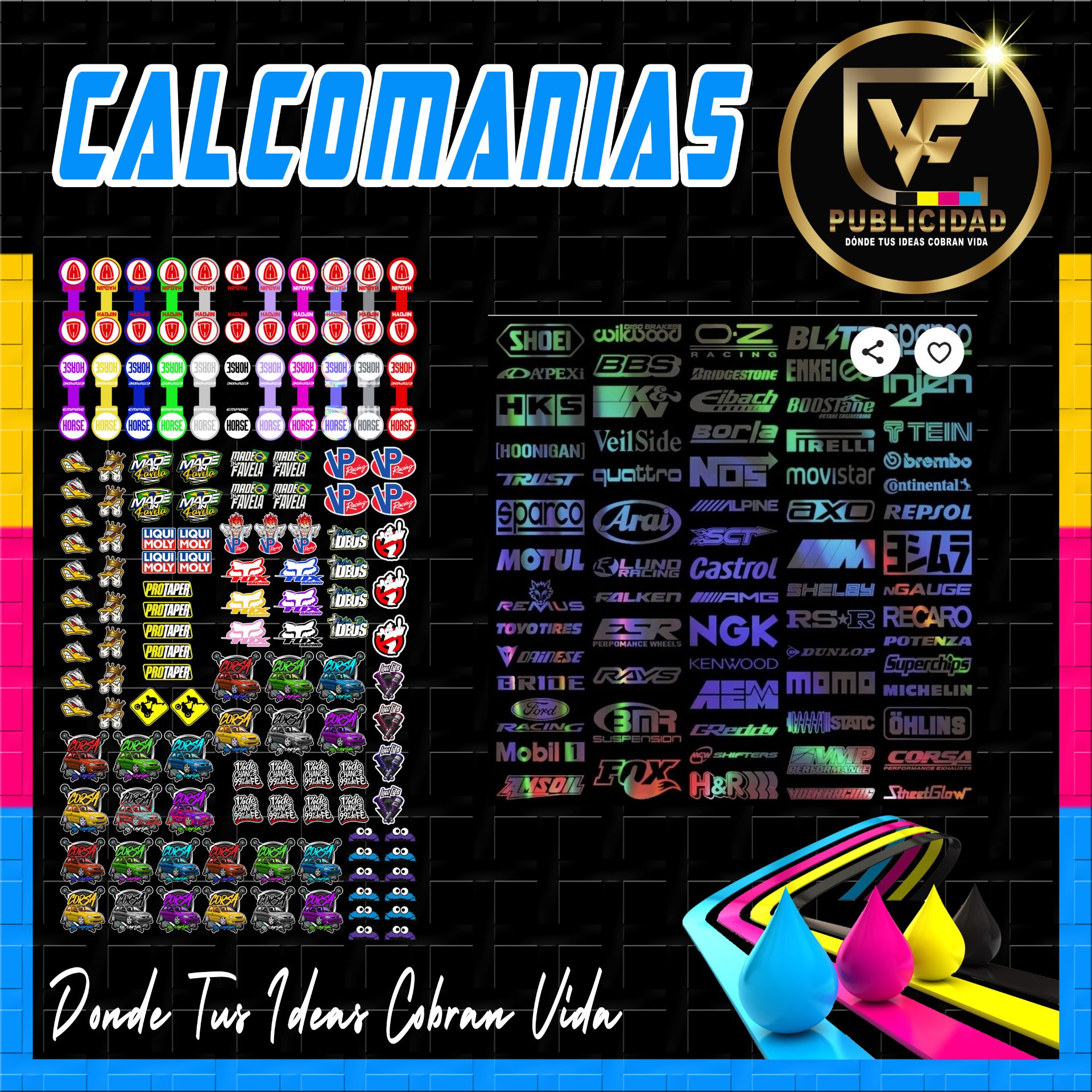 CALCOMANIAS TORNASOL