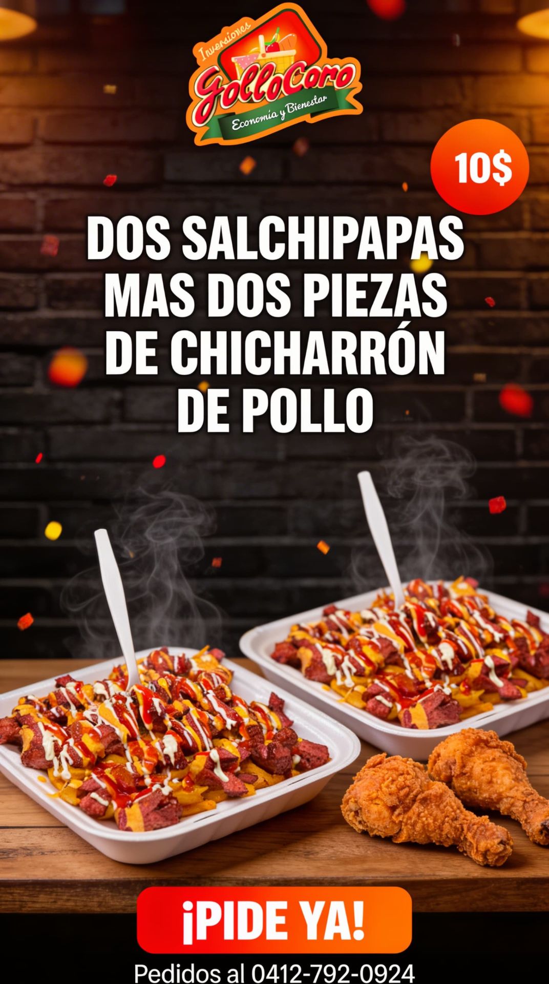 Promo 1 Combo de Salchipapas + Chicharron 