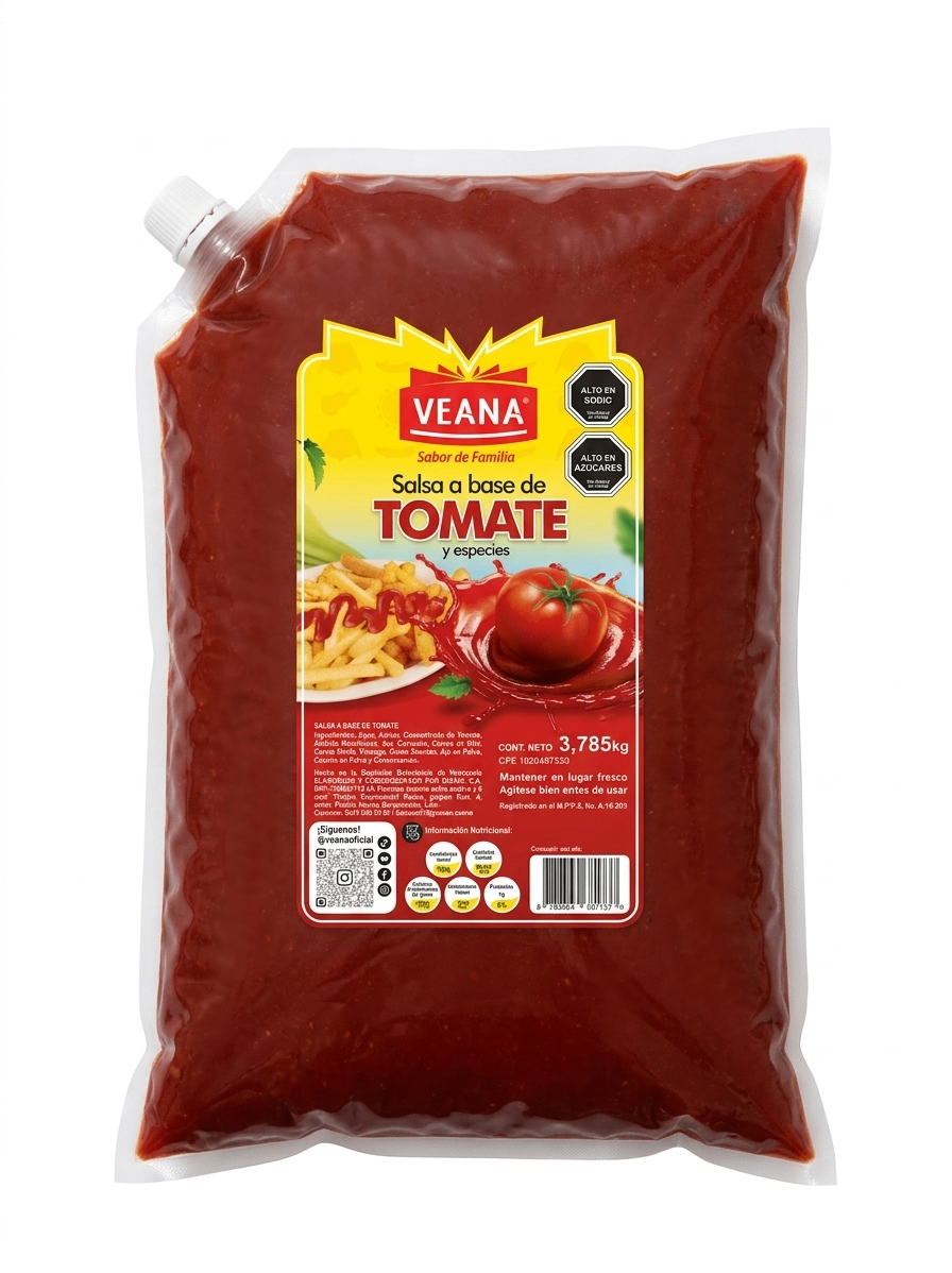 Salsa a base de tomate Veana 3.785 KG