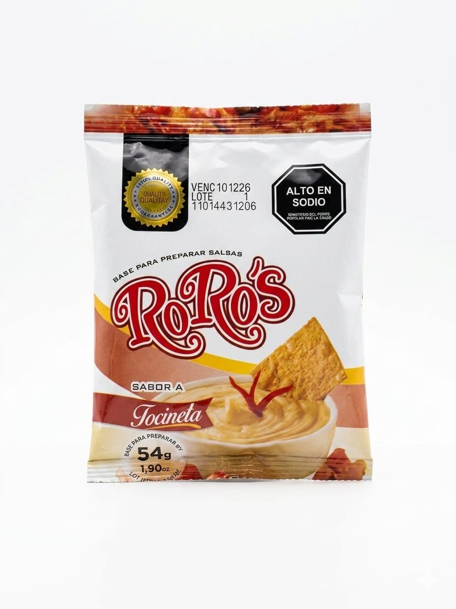 Base para preparar salsas sabor a Tocineta Roro 54 GR