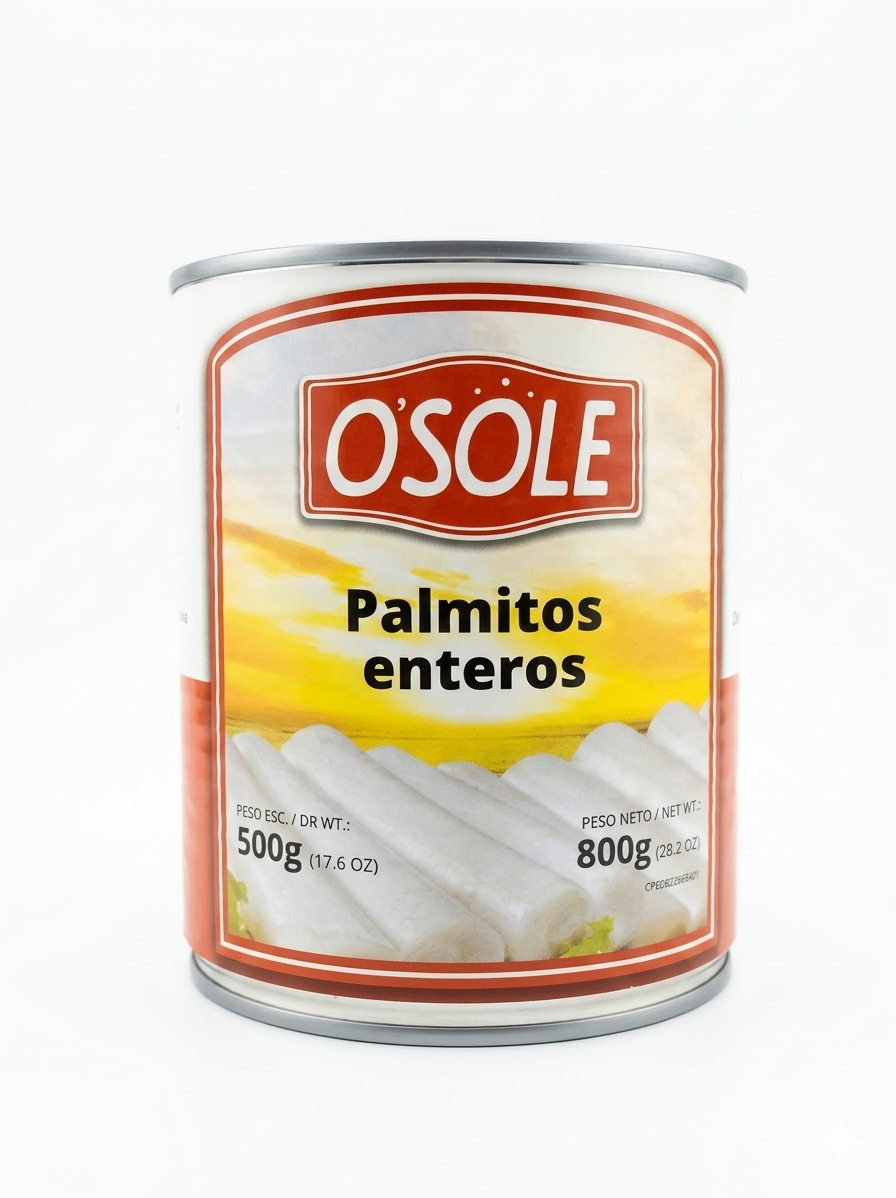 Palmitos Enteros Osole 800 GR 