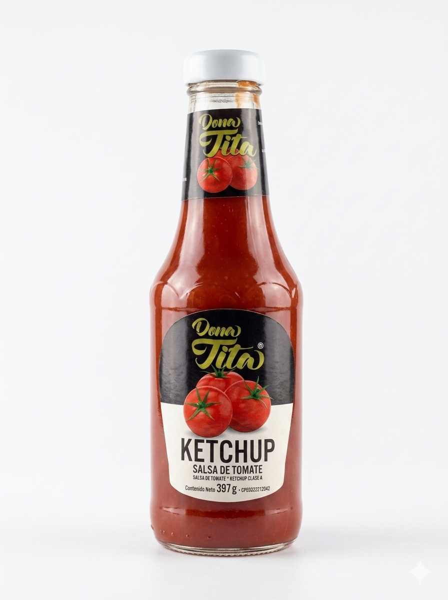 Salsa de tomate Ketchup Doña Tita 397 GR