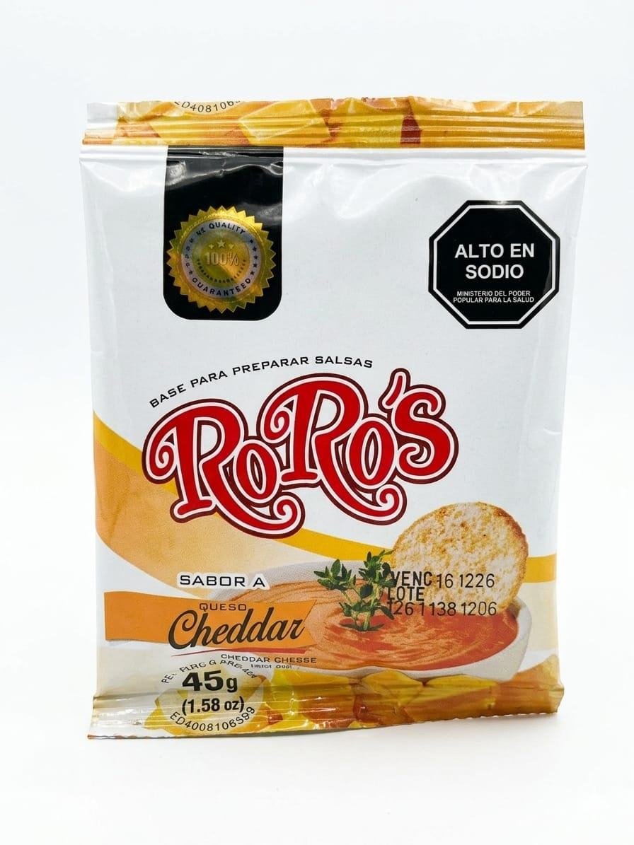 Base para preparar salsas sabor a Cheddar Roro 45 GR
