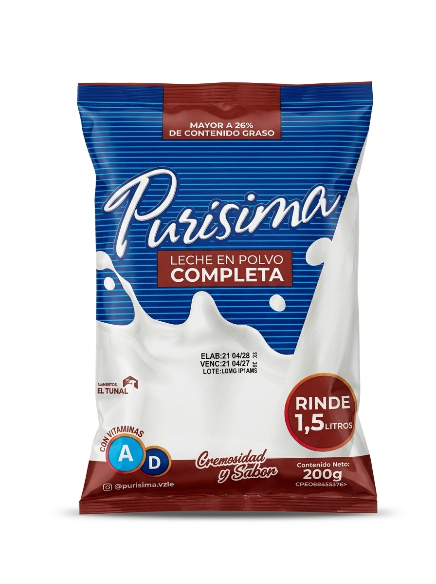 Leche En Polvo Purísima 200 GR 