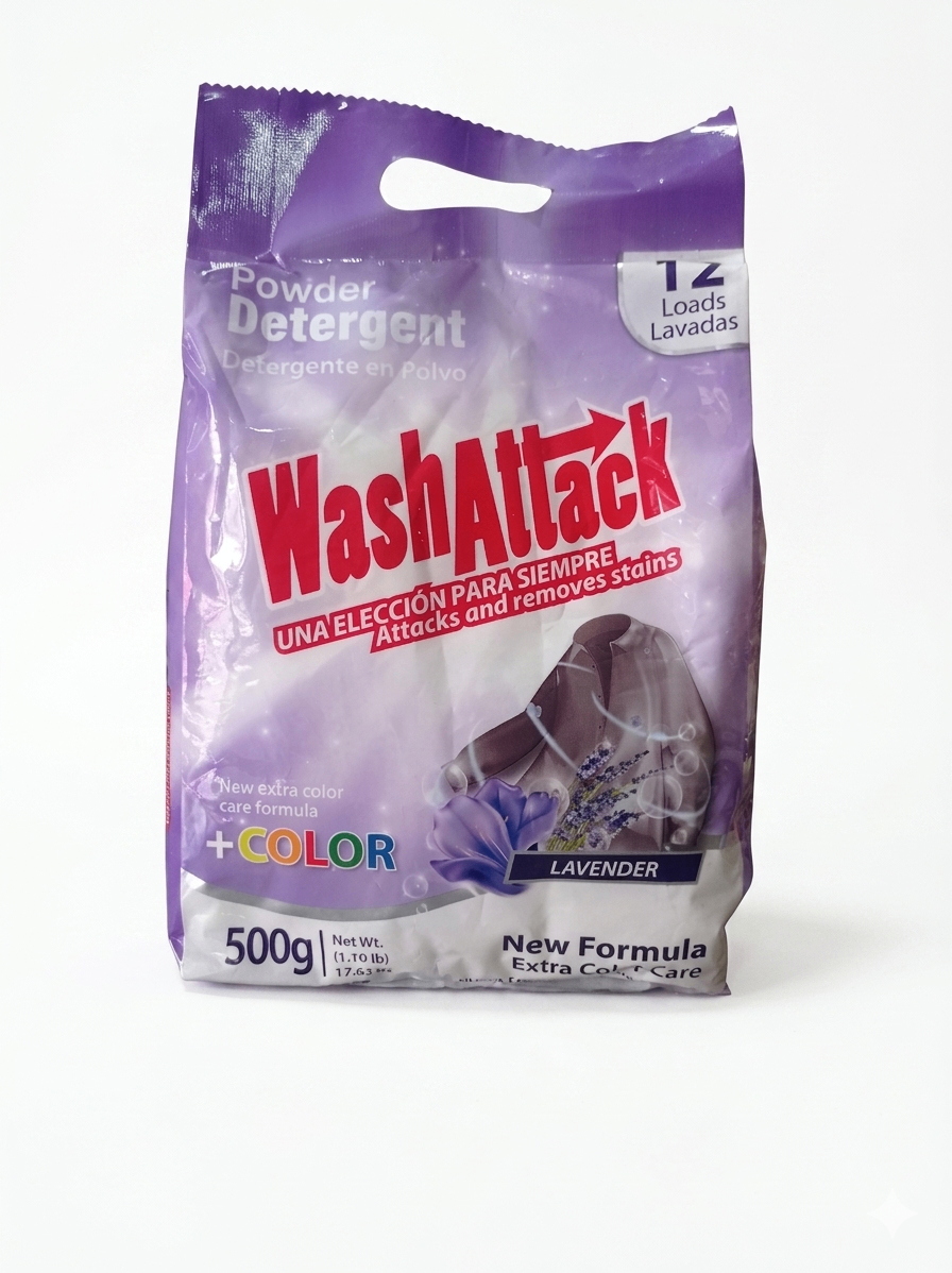 Detergente WashAttack Lavanda 500 GR 