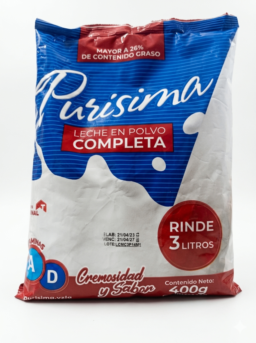 Leche en Polvo Purísima 400 GR