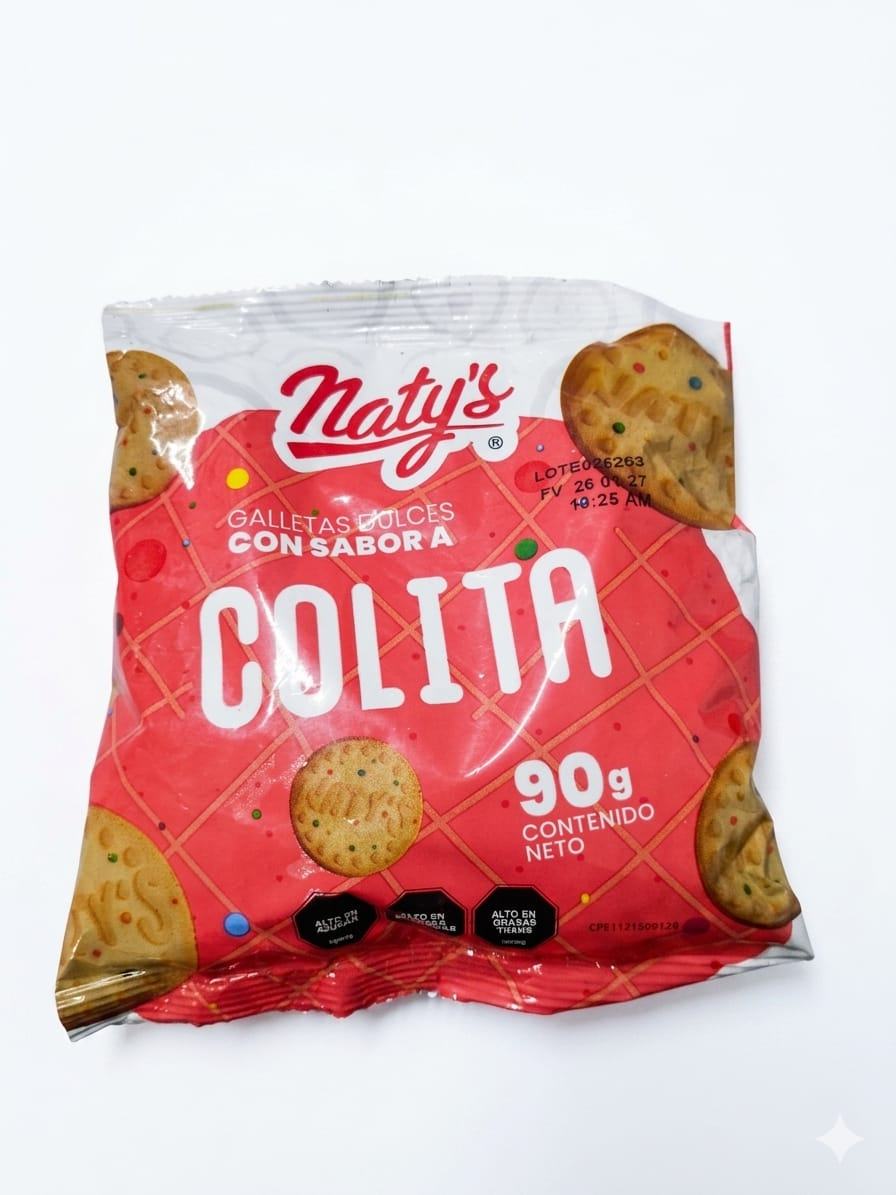 Galletas Dulces con Sabor a Colita Naty's 90 GR 