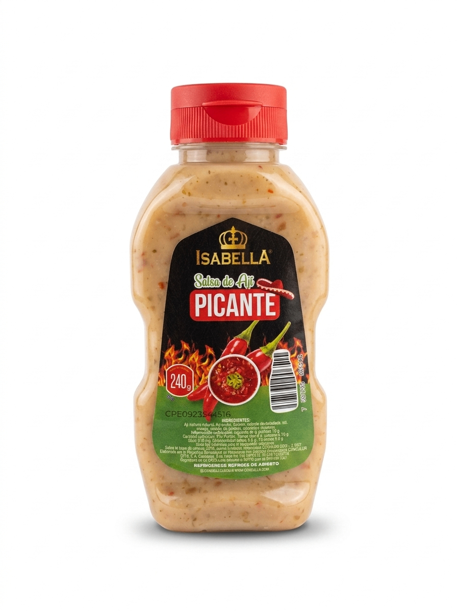 Salsa de ají picante Isabella 240 GR