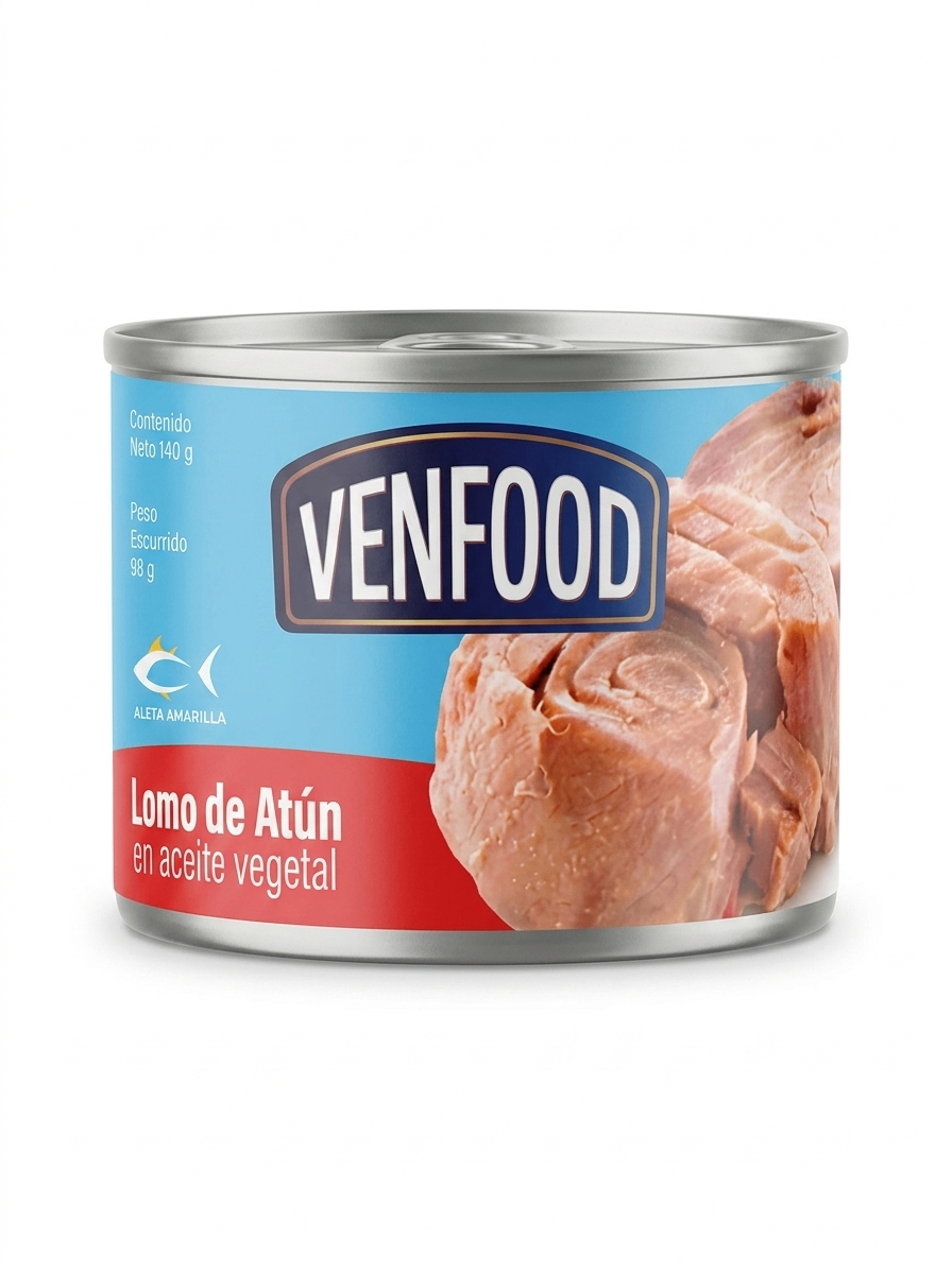 Lomo de Atún en aceite vegetal Venfood 140 GR 