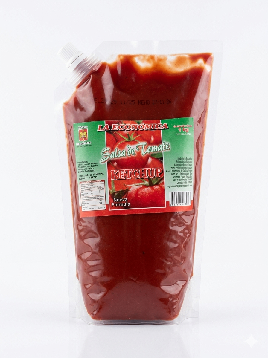 Salsa de tomate ketchup La Económica 1 KG