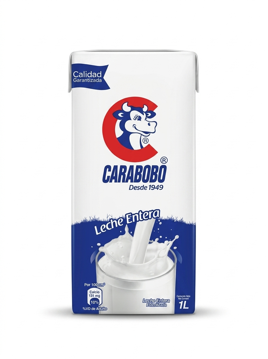 Leche entera Carabobo 1 LT