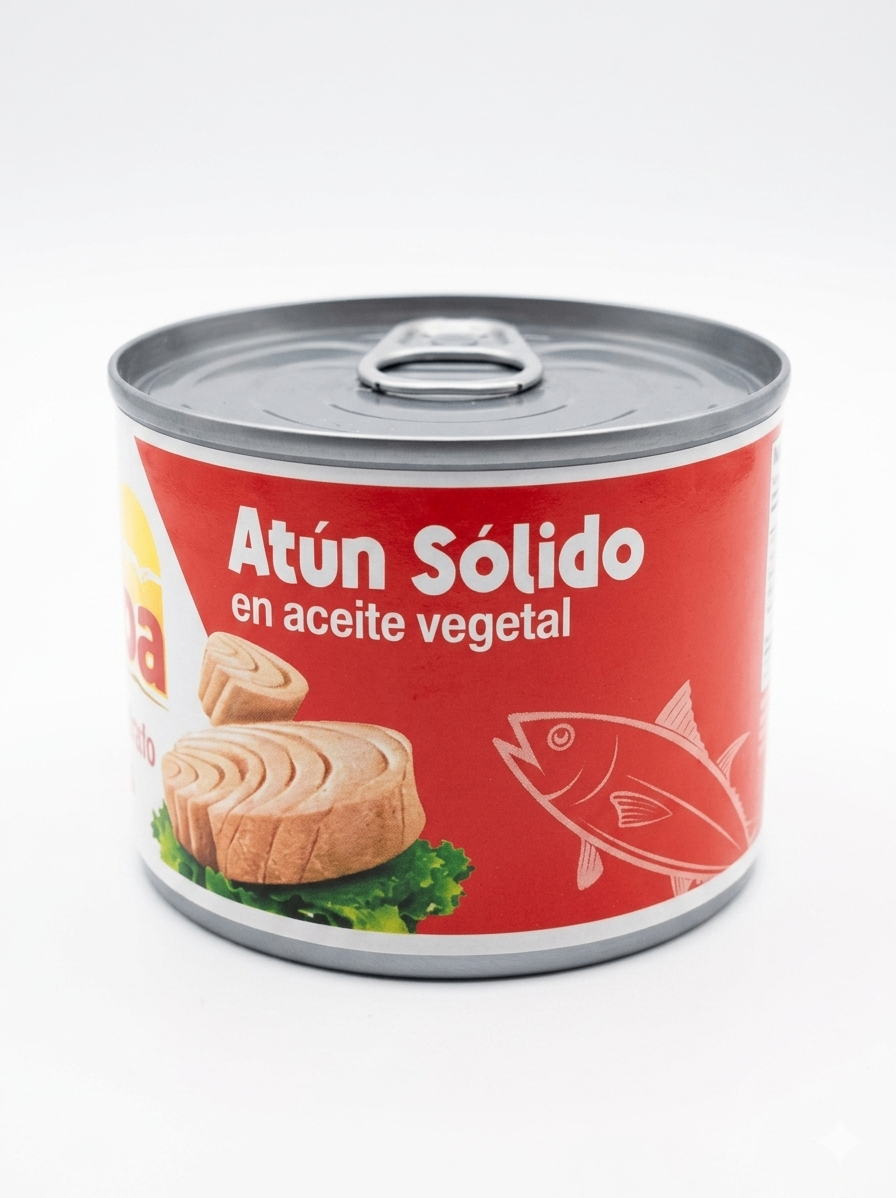Atún sólido en Aceite Vegetal Eveba 140 GR