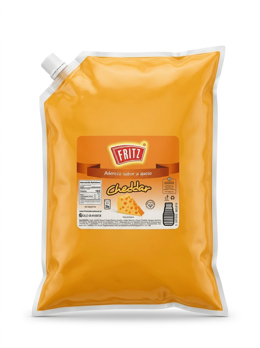 Aderezo sabor a Queso Cheddar Fritz 3 KG