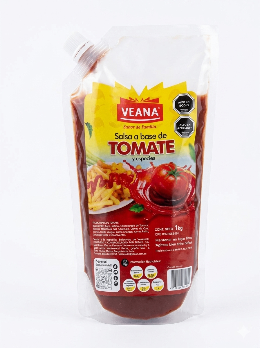 Salsa a base de tomate Veana 1 KG