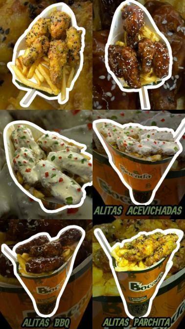 Cono-vaso de alitas  BBQ 