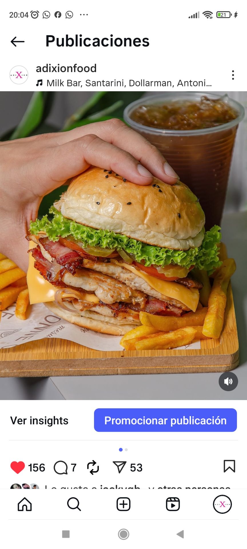 BURGER DE POLLO