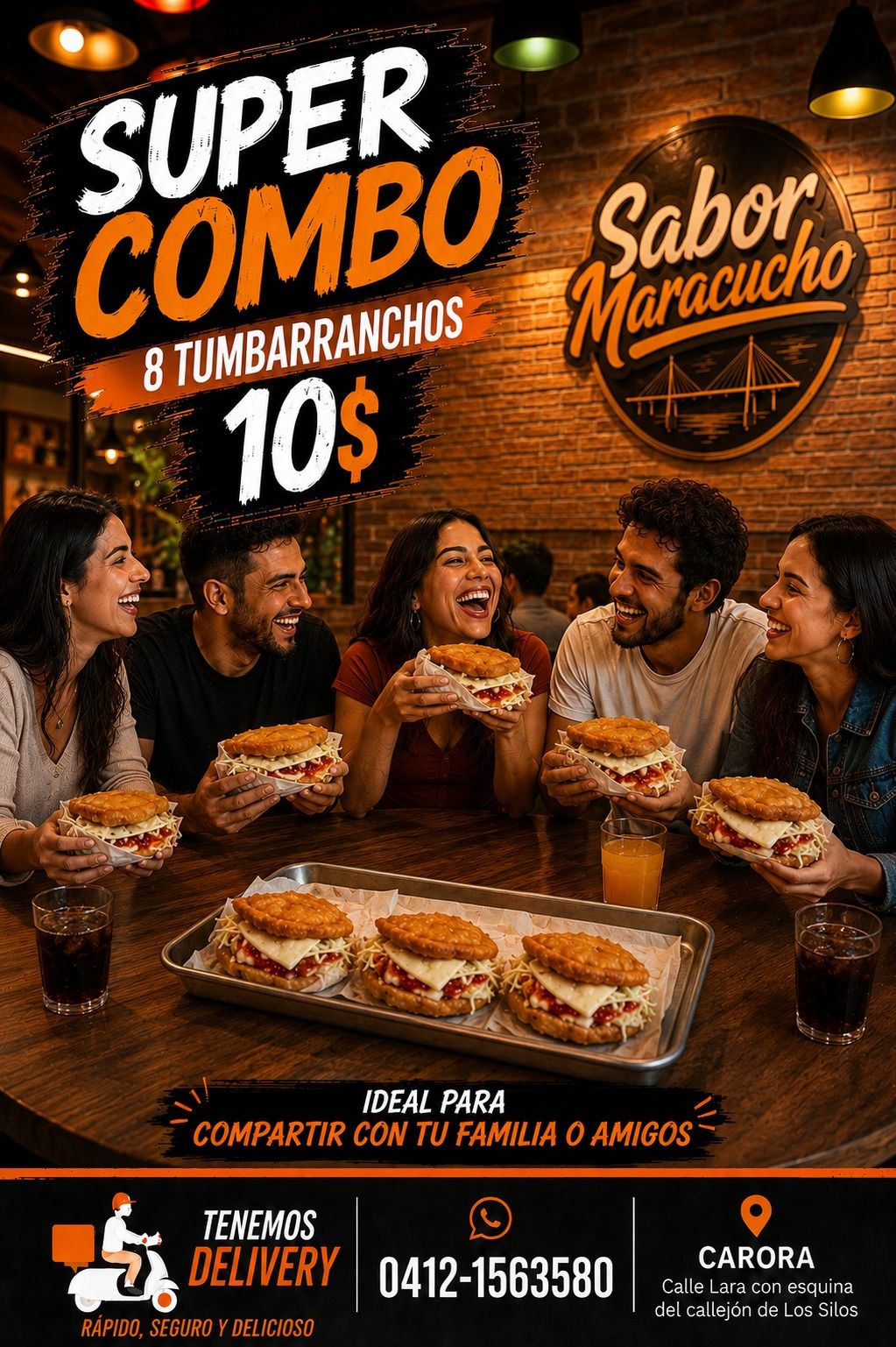 8 Arepas tumbarrancho 