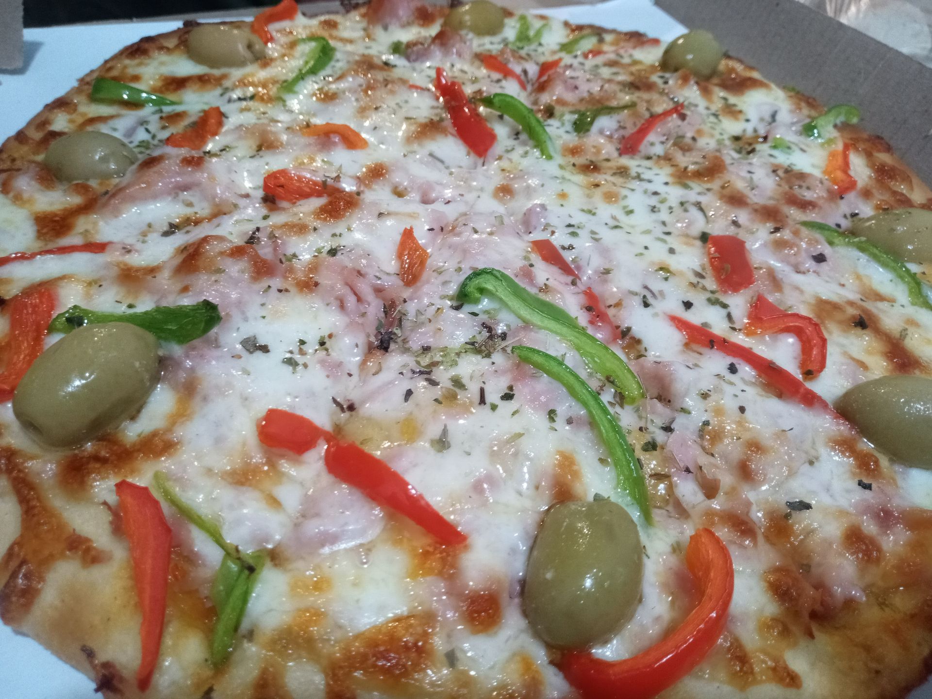 Pizzas Jamón y pimenton