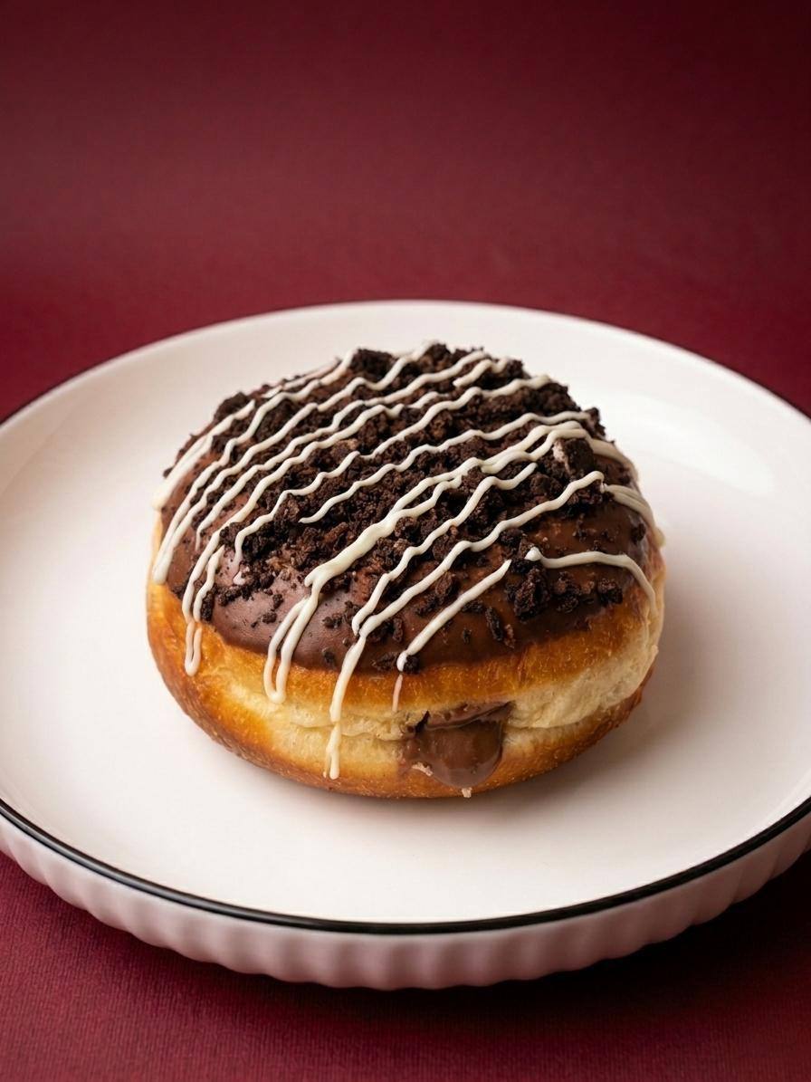 Dona rellena de Nutella (Oreo)